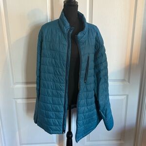 Women's Teal Quilted Jacket